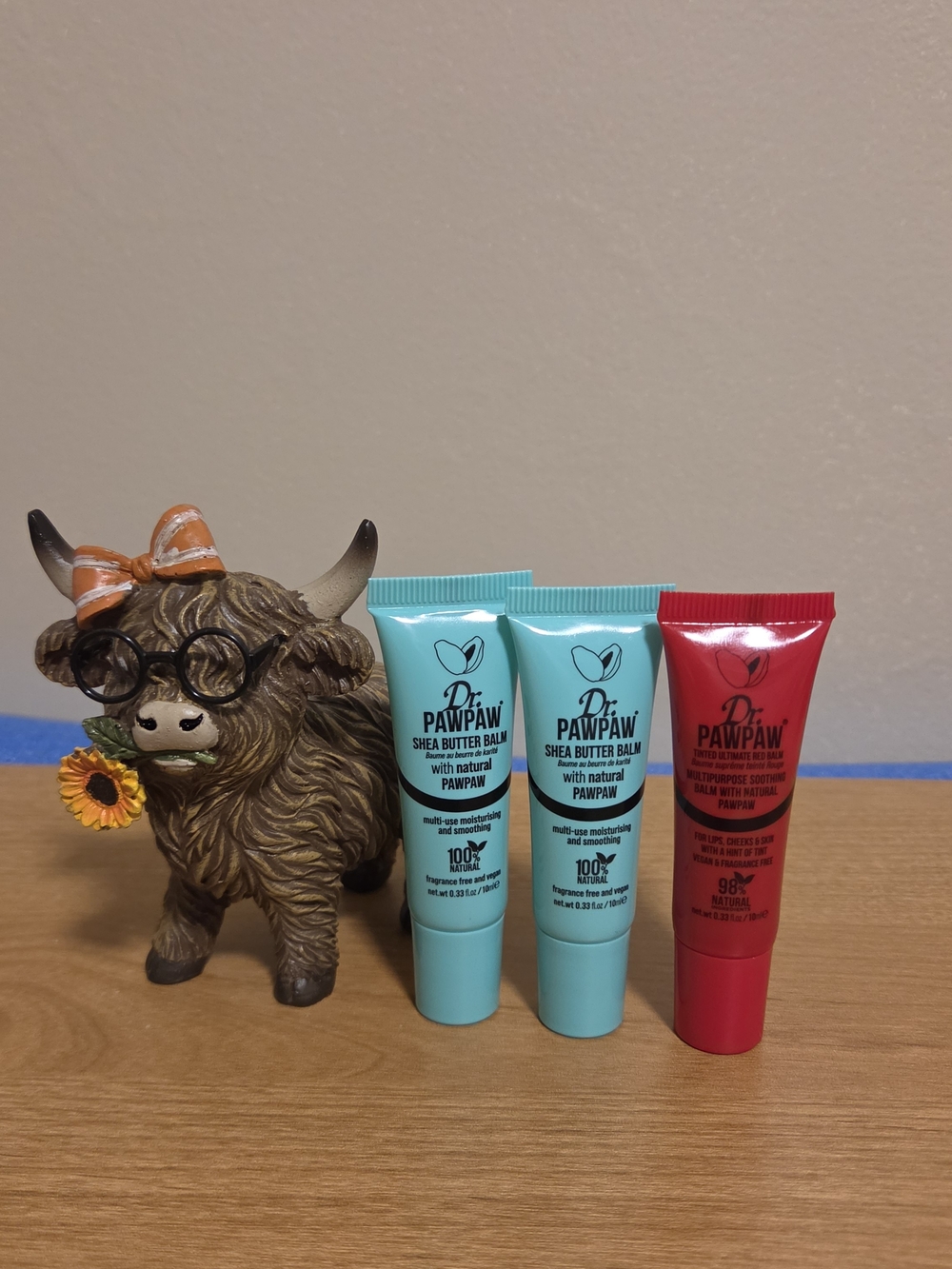 PAWPAW-1 TINTED ULTIMATE RED BALM. 2 PAWPAW SHEA BUTTER BALM